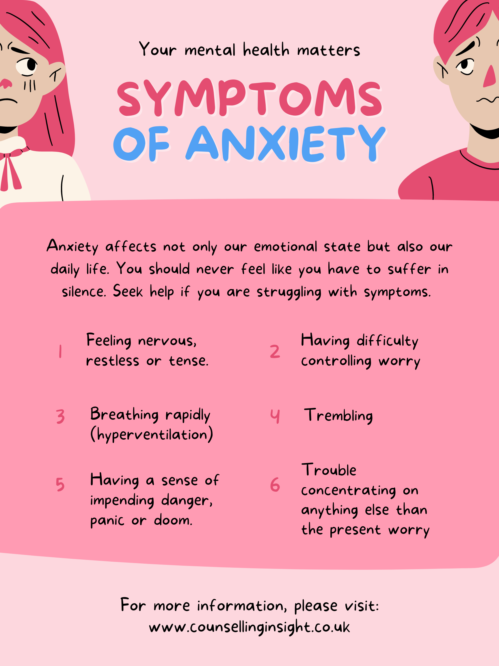 Anxiety help poster